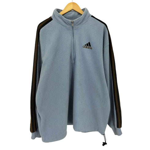 アディダス adidas 90S 万国旗タグ パフォーマンスロゴ ハーフジップフリース メンズ import:XXL