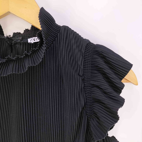 ザラ ZARA ノースリーブ プリーツ ブラウス レディース import:S