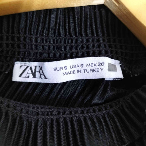 ザラ ZARA ノースリーブ プリーツ ブラウス レディース import:S