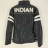 インディアンモーターサイクル INDIAN MOTORCYCLE INDIAN バックワッペン バイカー サイドライン ベルト 中綿 ジャケット レーシング ジャケット メンズ import:L