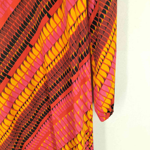 プリーツプリーズイッセイミヤケ PLEATS PLEASE ISSEY MIYAKE ジオメトリックパターン シャツ ワンピース レディース 3