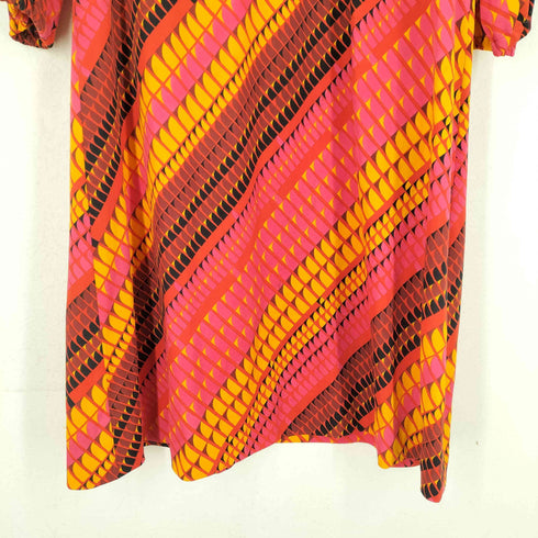 プリーツプリーズイッセイミヤケ PLEATS PLEASE ISSEY MIYAKE ジオメトリックパターン シャツ ワンピース レディース 3