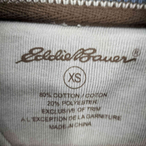 エディーバウアー Eddie Bauer リブ レイヤード ダブルジップ ラグランスリーブ パーカー メンズ import:XS