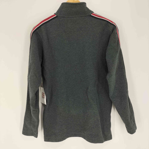 エディーバウアー Eddie Bauer アーム ライン ハーフジップ 鹿の子 スウェット メンズ import:XS