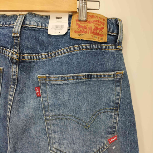 リーバイス Levis 502 レギュラー テーパード デニム フラッシャー加工 メンズ W34/L32