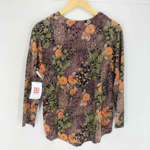 ヴィヴィアンタム VIVIENNE TAM 10年製 フラワーエンブロイダリー クルーネック メッシュトップス レディース 0