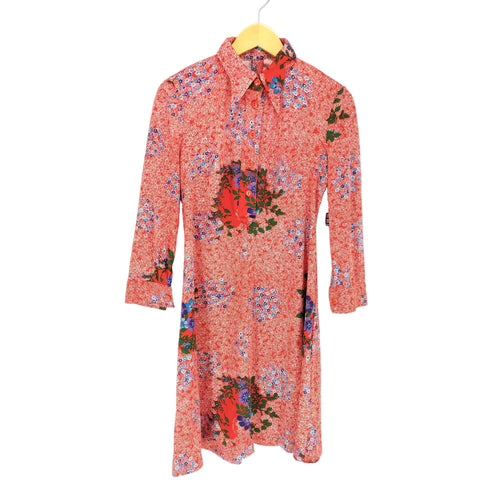 ヴィヴィアンタム VIVIENNE TAM フラワー総柄 シャツ ワンピース レディース 38