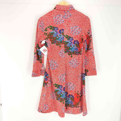 ヴィヴィアンタム VIVIENNE TAM フラワー総柄 シャツ ワンピース レディース 38