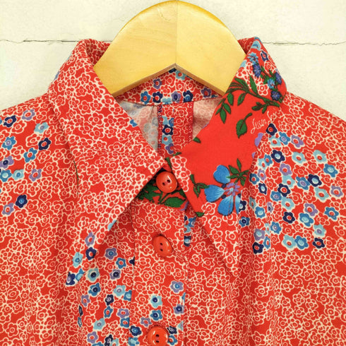 ヴィヴィアンタム VIVIENNE TAM フラワー総柄 シャツ ワンピース レディース 38