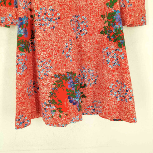 ヴィヴィアンタム VIVIENNE TAM フラワー総柄 シャツ ワンピース レディース 38