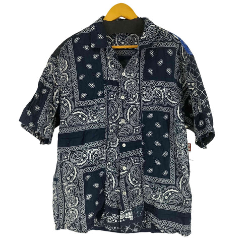 コートメール Cote mer ペイズリー パッチワーク S/S シャツ メンズ