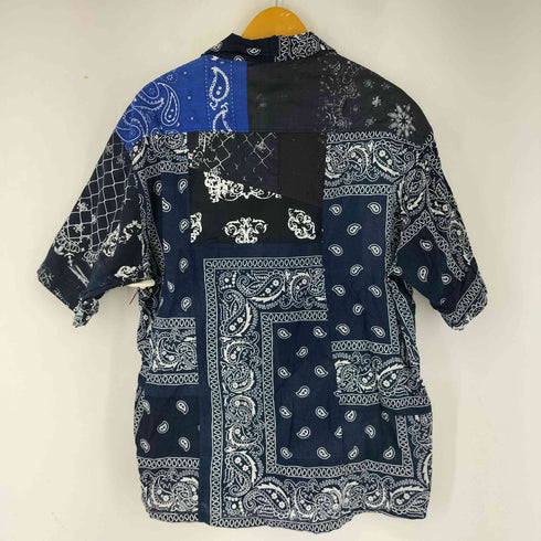 コートメール Cote mer ペイズリー パッチワーク S/S シャツ メンズ