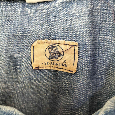 ブルーベル BLUE BELL SCOVILLジップ デニム つなぎ メンズ CHEST 42 REGULAR