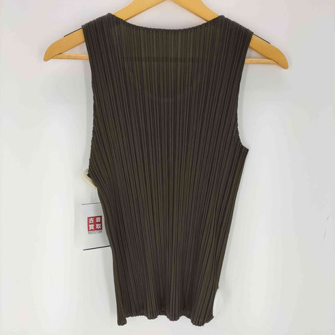 プリーツプリーズイッセイミヤケ PLEATS PLEASE ISSEY MIYAKE ノースリーブプリーツカットソー レディース JPN:3