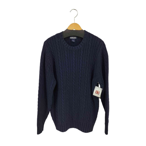 ランズエンド LANDS END コットンカシミヤ クルーネックニット メンズ import:L