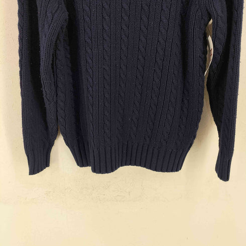 ランズエンド LANDS END コットンカシミヤ クルーネックニット メンズ import:L