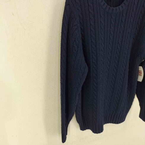 ランズエンド LANDS END コットンカシミヤ クルーネックニット メンズ import:L