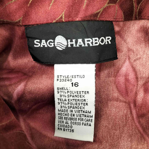 サグハーバー SAG HARBOR 総柄 2Pジップジャケット メンズ 16