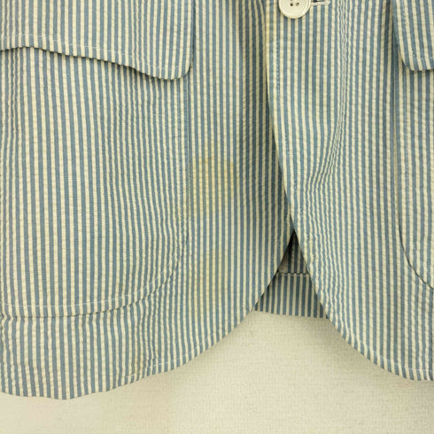 ポロバイラルフローレン Polo by RALPH LAUREN シアサッカー ストライプ テーラードジャケット メンズ 42R