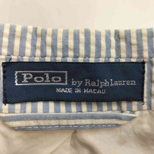 ポロバイラルフローレン Polo by RALPH LAUREN シアサッカー ストライプ テーラードジャケット メンズ 42R