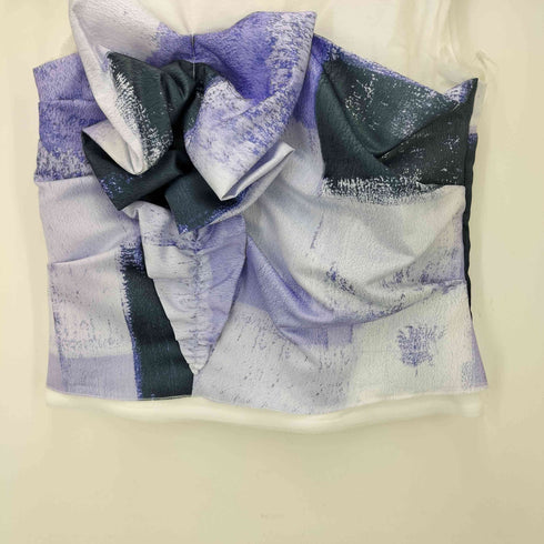 ランバンオンブルー LANVIN en Bleu マルチカラーリボン ドッキング ノースリーブトップス レディース EUR:38