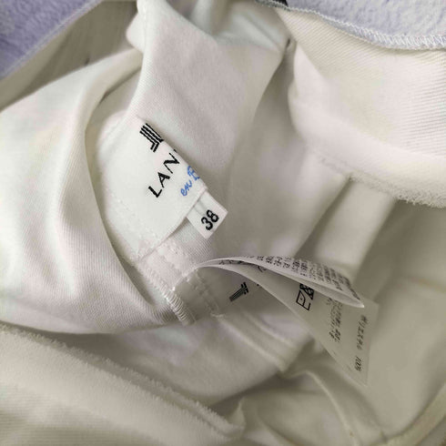 ランバンオンブルー LANVIN en Bleu マルチカラーリボン ドッキング ノースリーブトップス レディース EUR:38