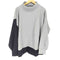 q-haku 袖裾切替ハイネックスウェット メンズ ONE SIZE