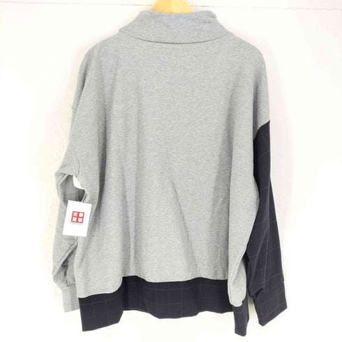 q-haku 袖裾切替ハイネックスウェット メンズ ONE SIZE