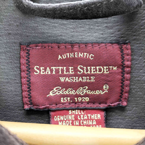 エディーバウアー Eddie Bauer 90S-00S SEATLE SUEDE スウェードシャツ メンズ JPN:M