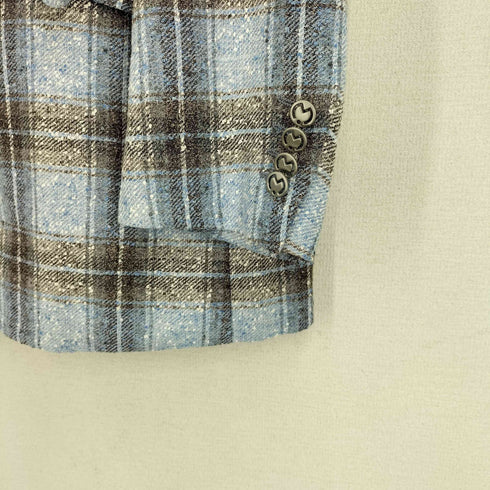 ミラショーン mila schon 24SS Ferla社 リネン混 サマーツイード ファンシーチェック 2B テーラードジャケット メンズ