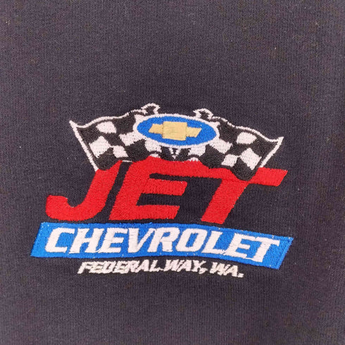 ジャージーズ JERZEES 企業ロゴ刺繍 ハーフジップ スウェットトレーナー メンズ M