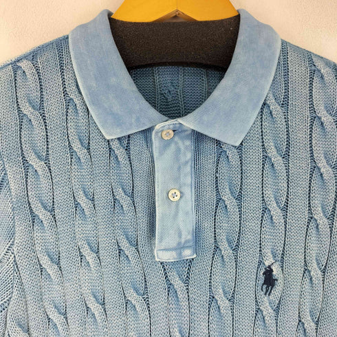 ポロラルフローレン POLO RALPH LAUREN ケーブルニットポロワンピース レディース JPN:L
