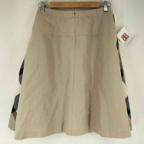 ブルーレーベルクレストブリッジ BLUE LABEL CRESTBRIDGE チェック切替 ウールスカート レディース 38