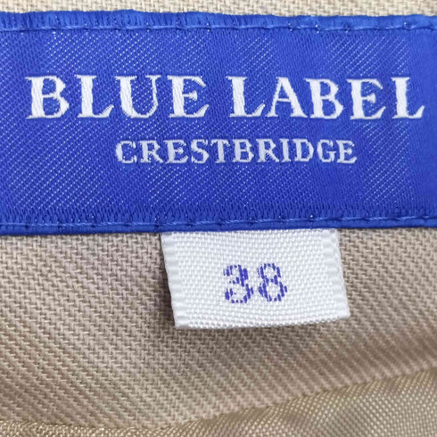 ブルーレーベルクレストブリッジ BLUE LABEL CRESTBRIDGE チェック切替 ウールスカート レディース 38