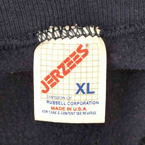 ジャージーズ JERZEES USA製 フロントパッチワーク リメイク クルーネックスウェット トレーナー メンズ XL