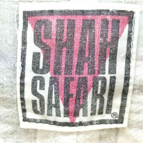 shah safari 90Sプリントネルチャックシャツ メンズ import:L