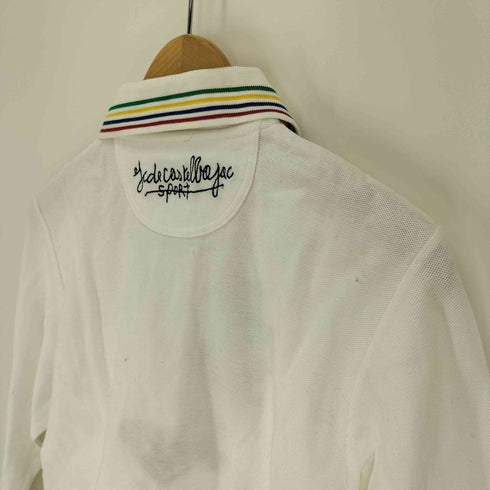 カステルバジャックスポーツ CASTELBAJAC SPOT ROUND AND UP WE GO ベアー 刺繍 カラフル ライン L/S ポロシャツ メンズ JPN:1