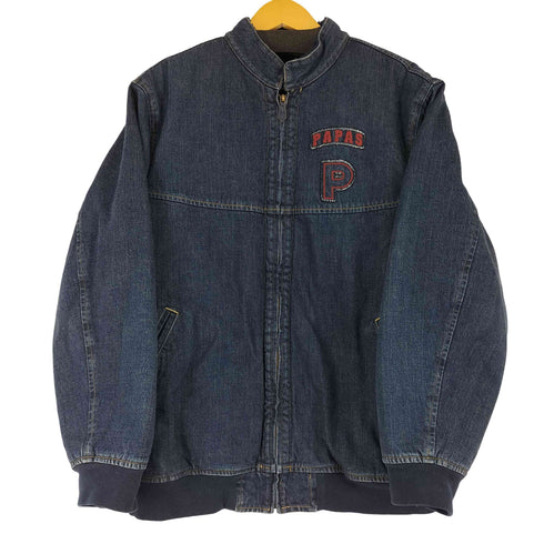 パパス papas 裏ボア Pパッチ デニムブルゾン メンズ JPN:L