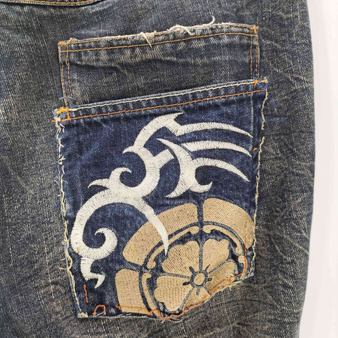 HGS 刺繍デニムパンツ メンズ