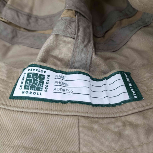 ノーロール NOROLL DOZEN VISOR HAT-BEIGE メンズ