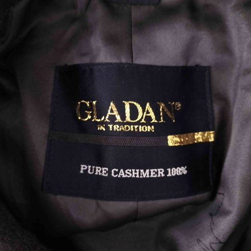 GLADAN カシミヤ100 ステンカラーコート メンズ 92-A4