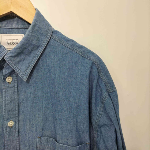 ユナイテッドアローズ UNITED ARROWS SONS ESSENTIAL CHAMB SHIRT メンズ JPN:L