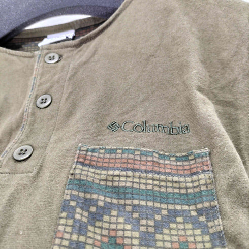 コロンビア Columbia ヘンリーネックL/Sカットソー メンズ import:S