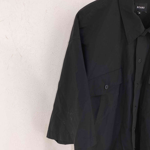 ビームス BEAMS ミリタリー ストレッチ リップストップ イージーシャツ メンズ JPN:M