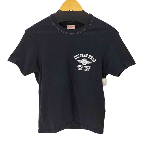 ザフラットヘッド the flat head 3本針の1本外し Tシャツ メンズ US:36
