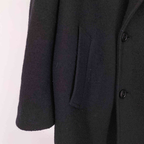 ザラ ZARA ブークレ織りウールコート メンズ US L