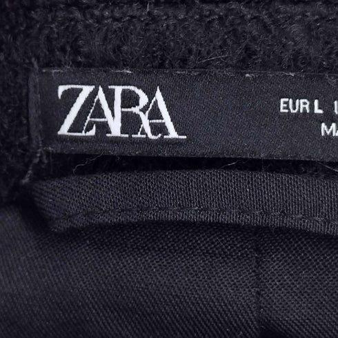 ザラ ZARA ブークレ織りウールコート メンズ US L