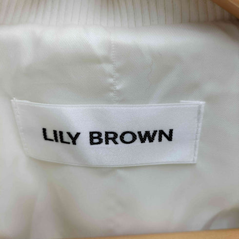 リリーブラウン Lily Brown カットジャガードブルゾン レディース ONE SIZE