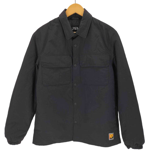 ザラ ZARA dnwr 中綿リップストップシャツジャケット メンズ import:M