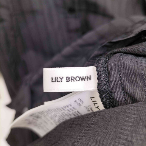 リリーブラウン Lily Brown アシンメトリー ビスチェ シャツワンピース レディース JPN:1